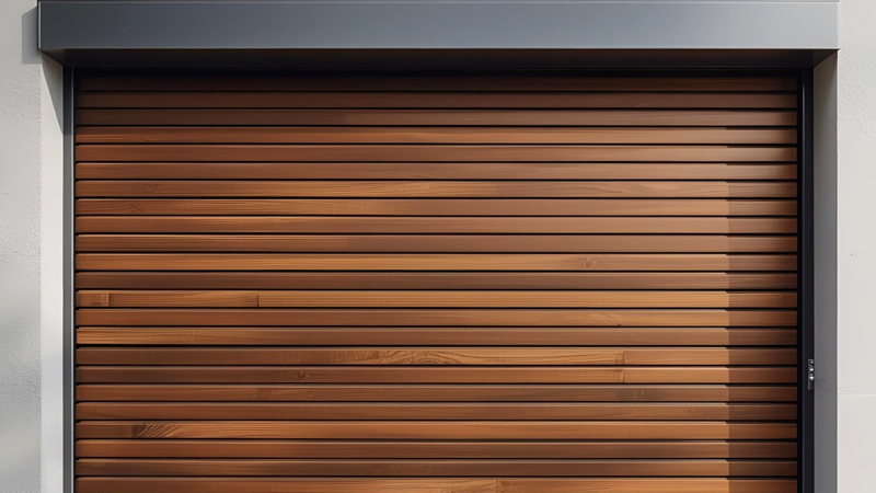 porta de enrolar de alumínio