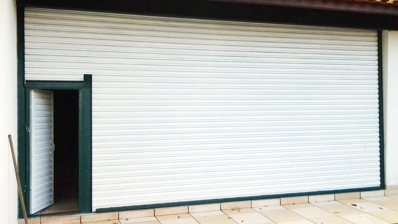 porta automática de rolo